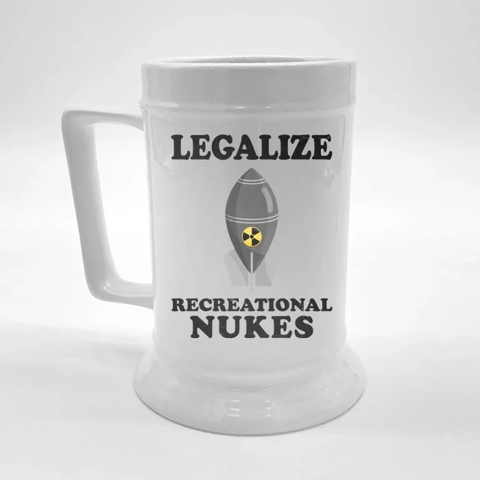 Legalize Recreational Nukes Front & Back Beer Stein