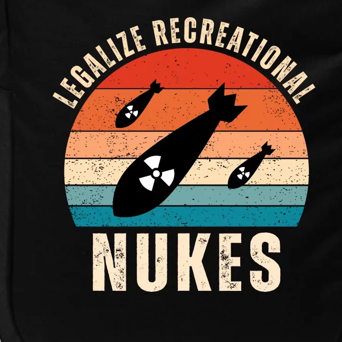 Legalize Recreational Nukes Funny Retro Impact Tech Backpack