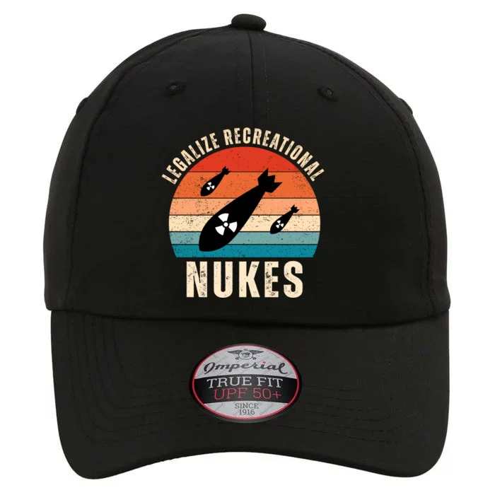 Legalize Recreational Nukes Funny Retro The Original Performance Cap