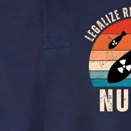 Legalize Recreational Nukes Funny Retro Softstyle Adult Sport Polo