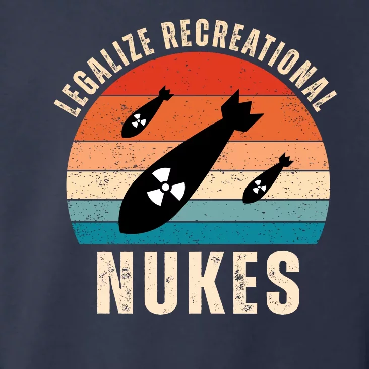 Legalize Recreational Nukes Funny Retro Toddler Hoodie