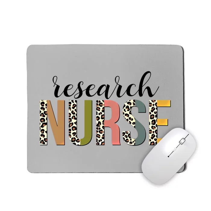 Leopard Research Nurse Print For Nursing Student Gift Mousepad