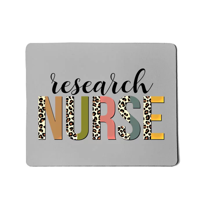 Leopard Research Nurse Print For Nursing Student Gift Mousepad