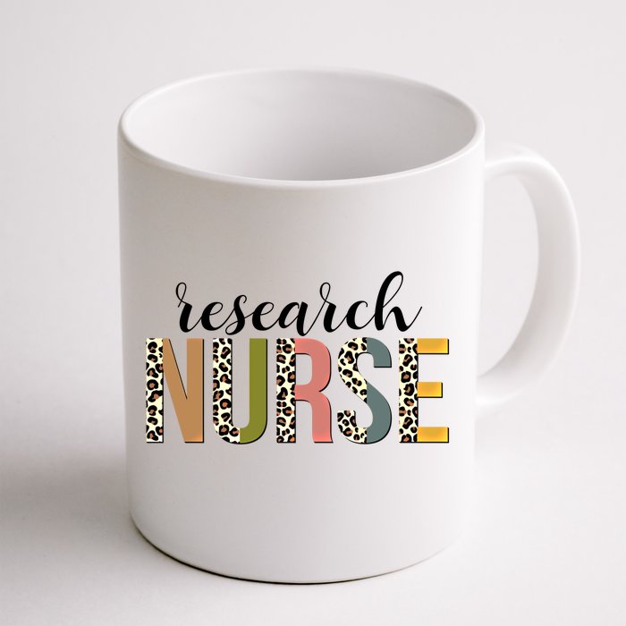 Leopard Research Nurse Print For Nursing Student Gift Front & Back Coffee Mug