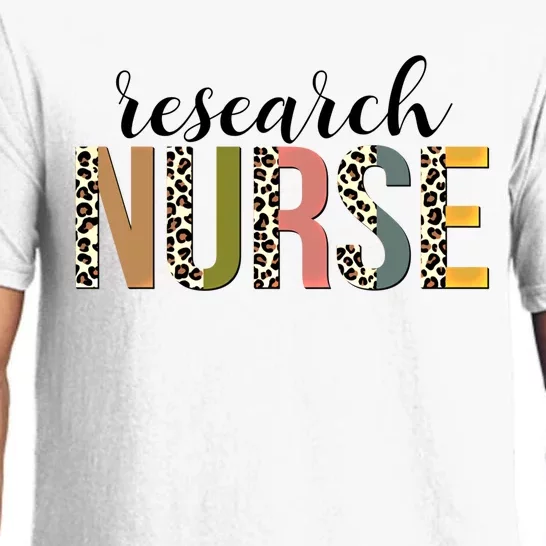 Leopard Research Nurse Print For Nursing Student Gift Pajama Set