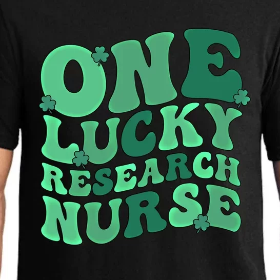 Lucky Research Nurse St Patricks Day Research Nursing Gift Pajama Set