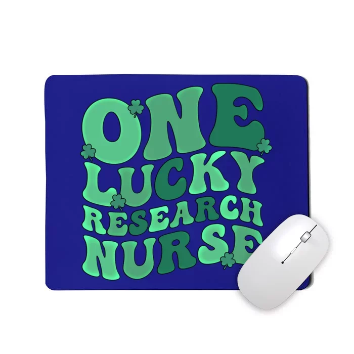 Lucky Research Nurse St Patricks Day Research Nursing Gift Mousepad