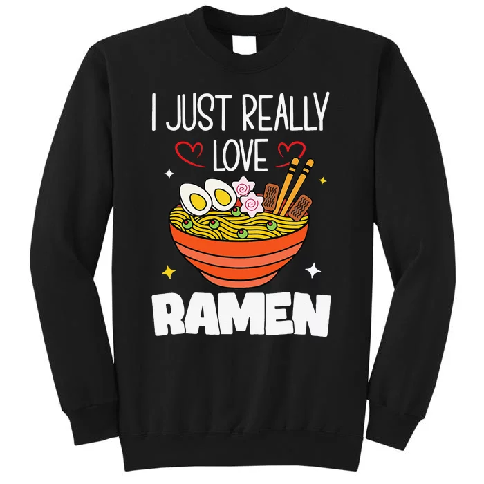 Love Ra Noodle Japanese Anime Girls Boys & Manga Kawaii Tall Sweatshirt