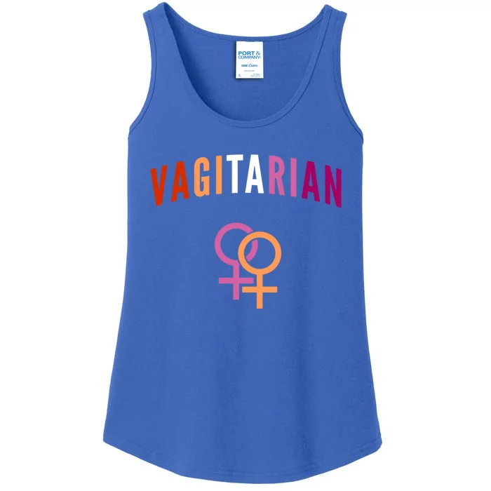 Lesbian Rights Or Valentines Day Or Vagitarian Great Gift Ladies Essential Tank