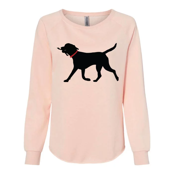 Labrador Retriever Play Fetch Black Lab Womens California Wash Sweatshirt