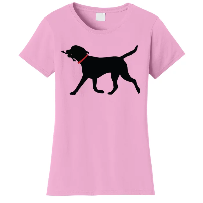 Labrador Retriever Play Fetch Black Lab Women's T-Shirt