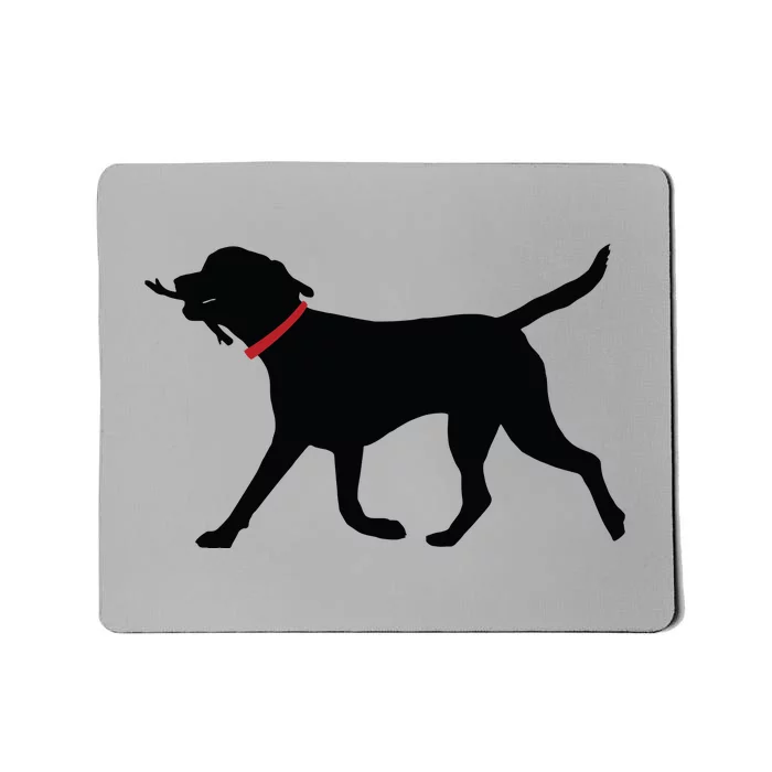 Labrador Retriever Play Fetch Black Lab Mousepad