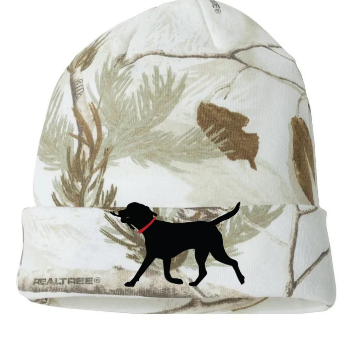 Labrador Retriever Play Fetch Black Lab Kati - 12in Camo Beanie