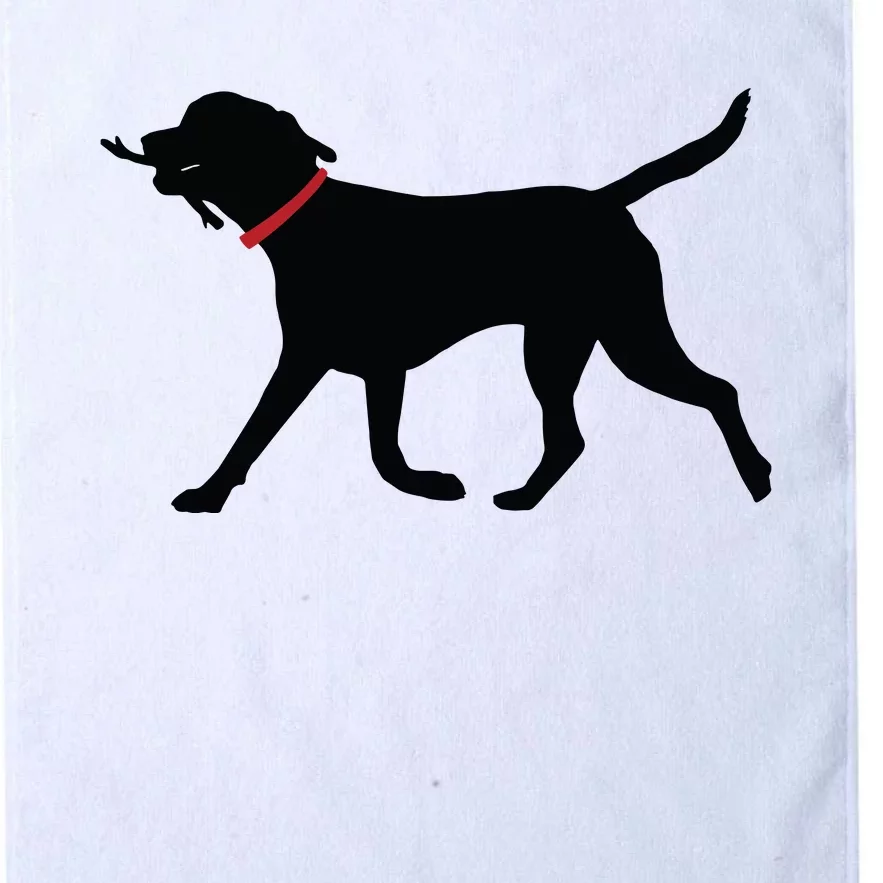 Labrador Retriever Play Fetch Black Lab Platinum Collection Golf Towel