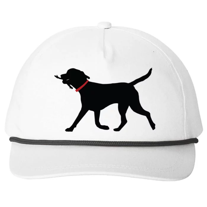 Labrador Retriever Play Fetch Black Lab Snapback Five-Panel Rope Hat