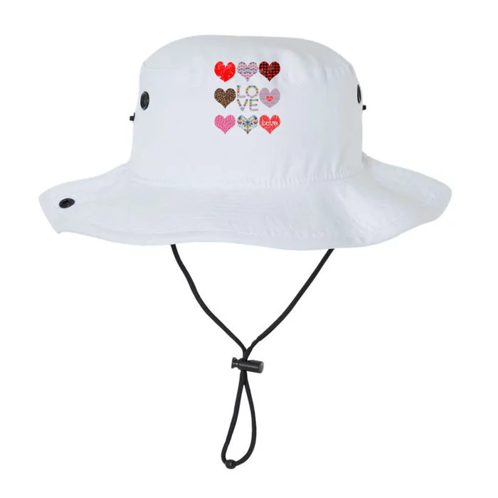 Love Red Plaid And Leopard Hearts Cute Floral Valentines Day Cute Gift Legacy Cool Fit Booney Bucket Hat