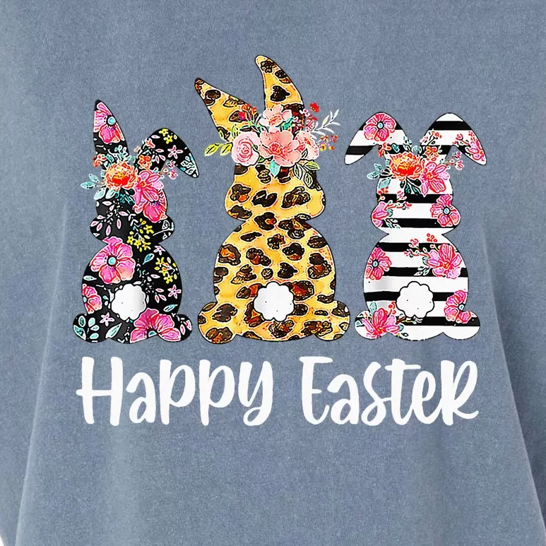 Leopard Rabbit Plaid Floral Easter Bunny Garment-Dyed Women's Muscle Tee