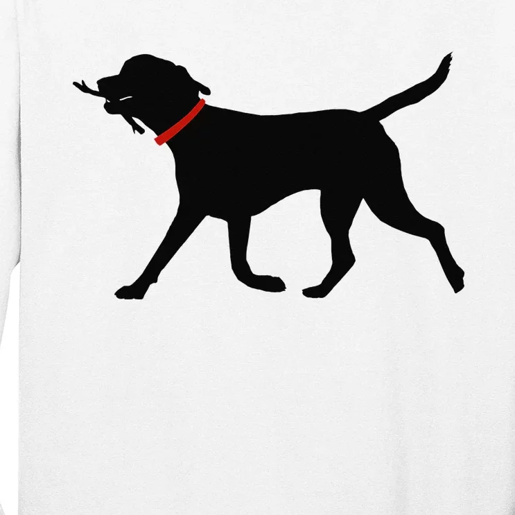 Labrador Retriever Play Fetch Black Lab Long Sleeve Shirt