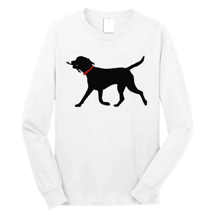 Labrador Retriever Play Fetch Black Lab Long Sleeve Shirt