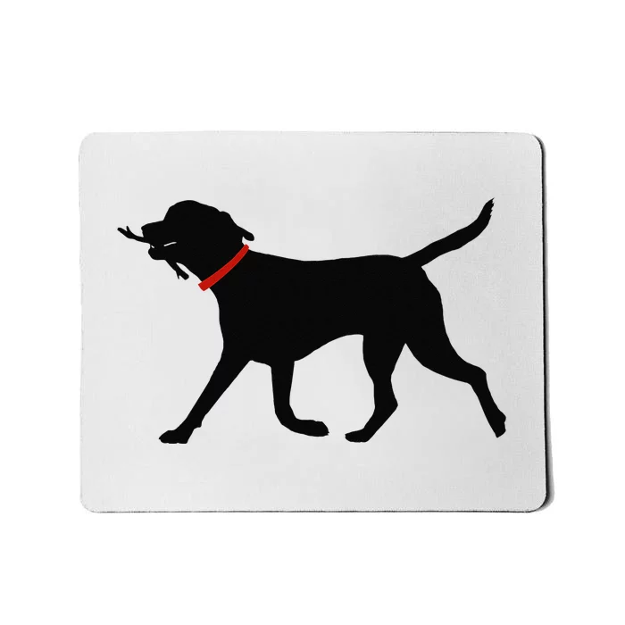 Labrador Retriever Play Fetch Black Lab Mousepad