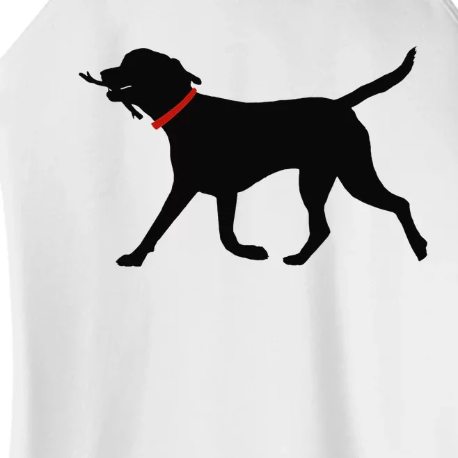 Labrador Retriever Play Fetch Black Lab Women’s Perfect Tri Rocker Tank