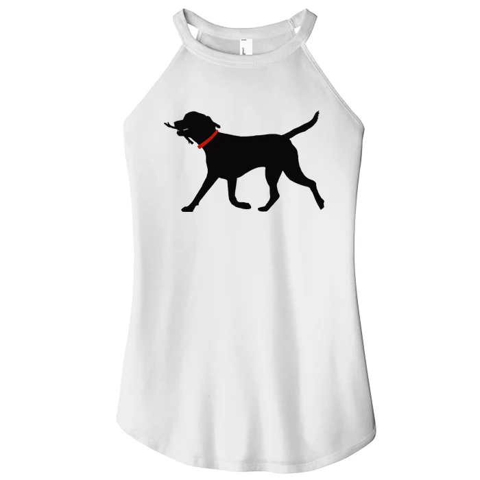 Labrador Retriever Play Fetch Black Lab Women’s Perfect Tri Rocker Tank