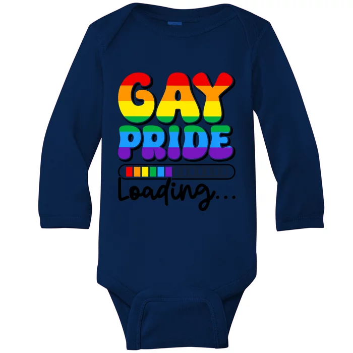 LGBT Retro Pride T Design Baby Long Sleeve Bodysuit