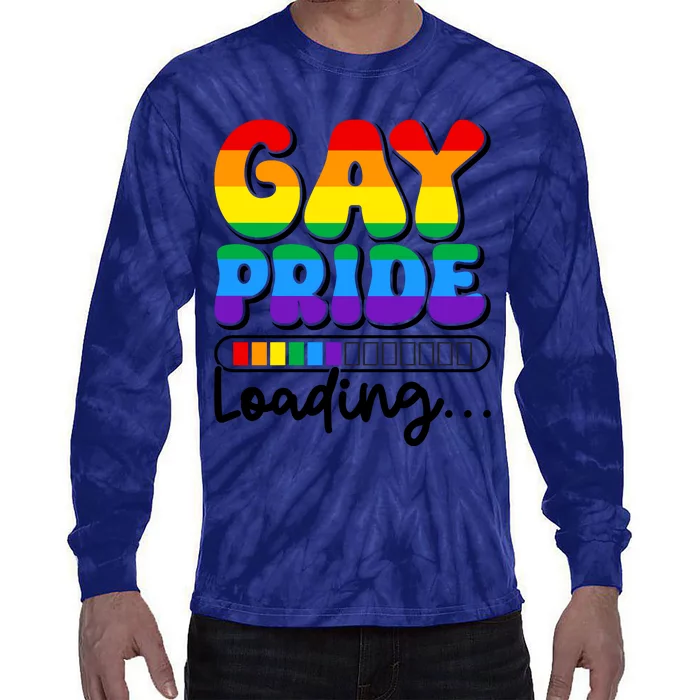 LGBT Retro Pride T Design Tie-Dye Long Sleeve Shirt