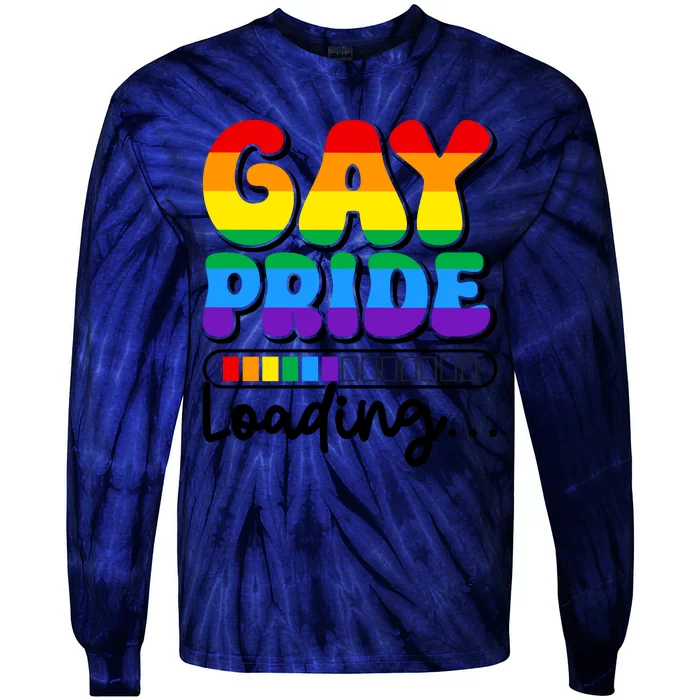 LGBT Retro Pride T Design Tie-Dye Long Sleeve Shirt