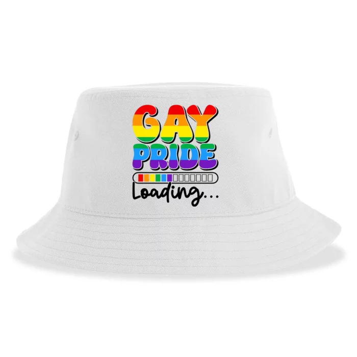 LGBT Retro Pride T Design Sustainable Bucket Hat