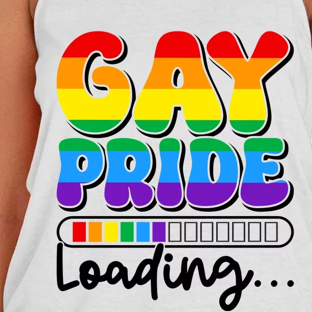 LGBT Retro Pride T Design Women's Knotted Racerback Tank