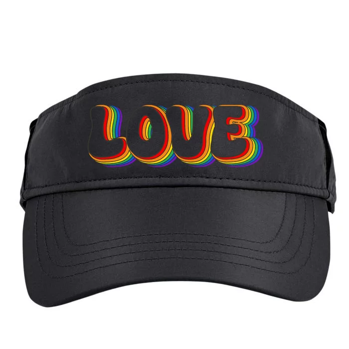 LGBT Retro Pride T Design Adult Drive Performance Visor