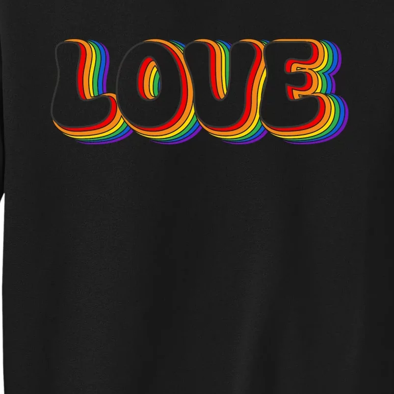 LGBT Retro Pride T Design Tall Sweatshirt