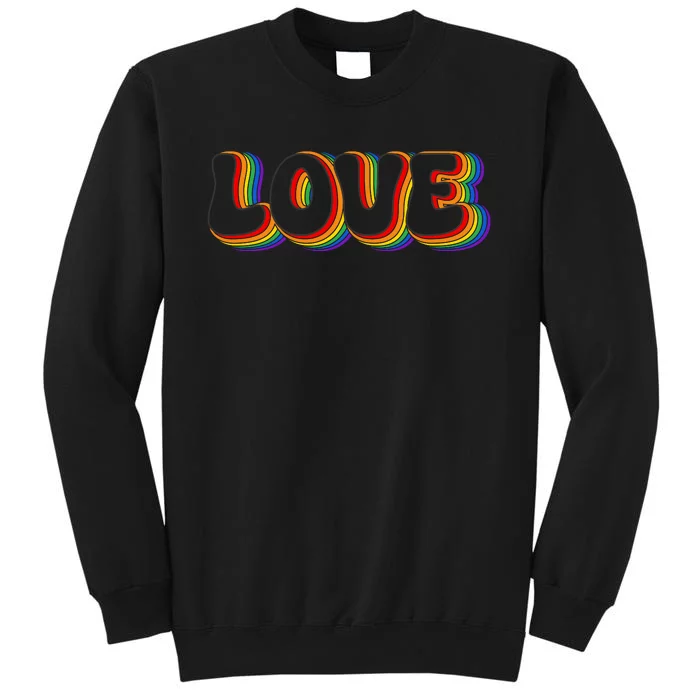 LGBT Retro Pride T Design Tall Sweatshirt