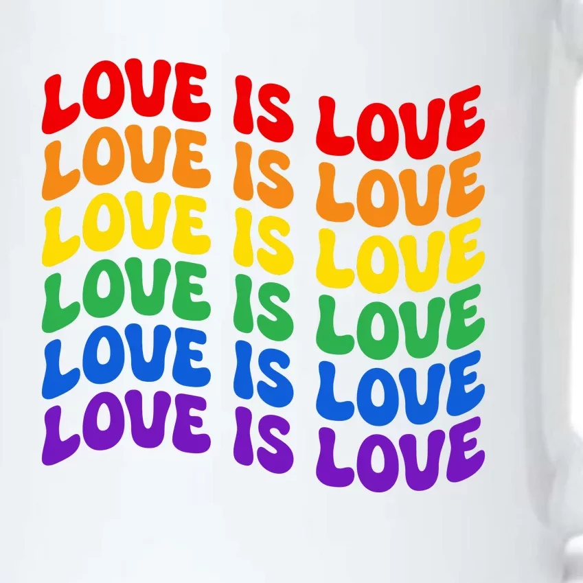 LGBT Retro Pride T Design Black Color Changing Mug