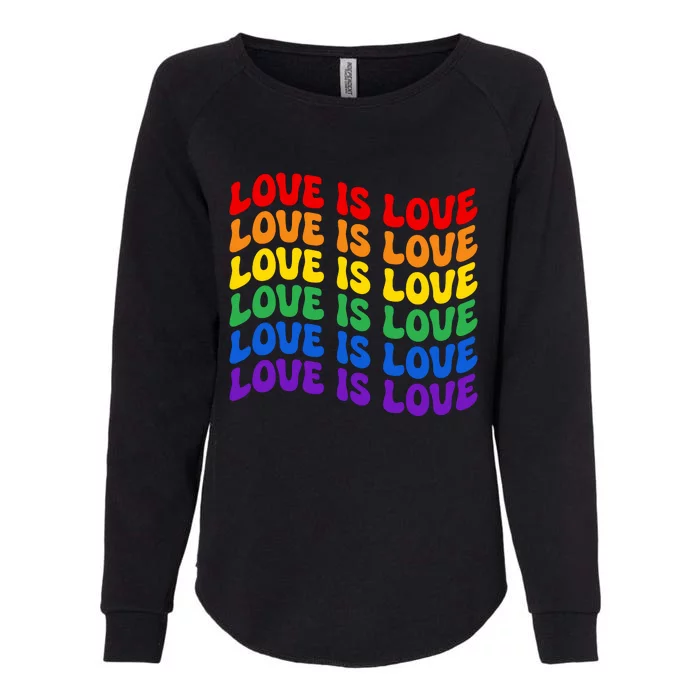 LGBT Retro Pride T Design Womens California Wash Sweatshirt