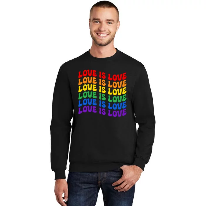 LGBT Retro Pride T Design Tall Sweatshirt