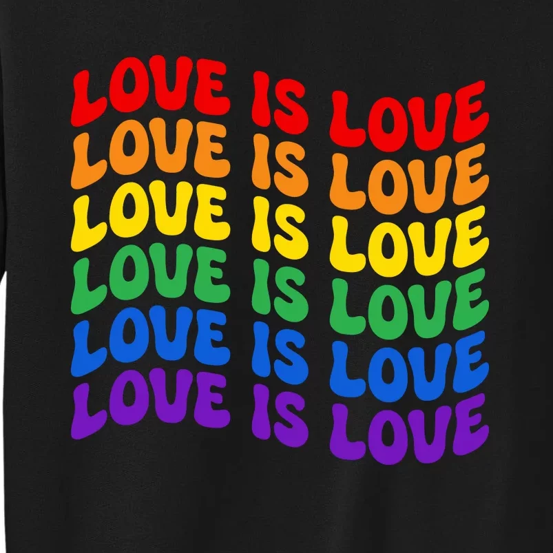 LGBT Retro Pride T Design Tall Sweatshirt