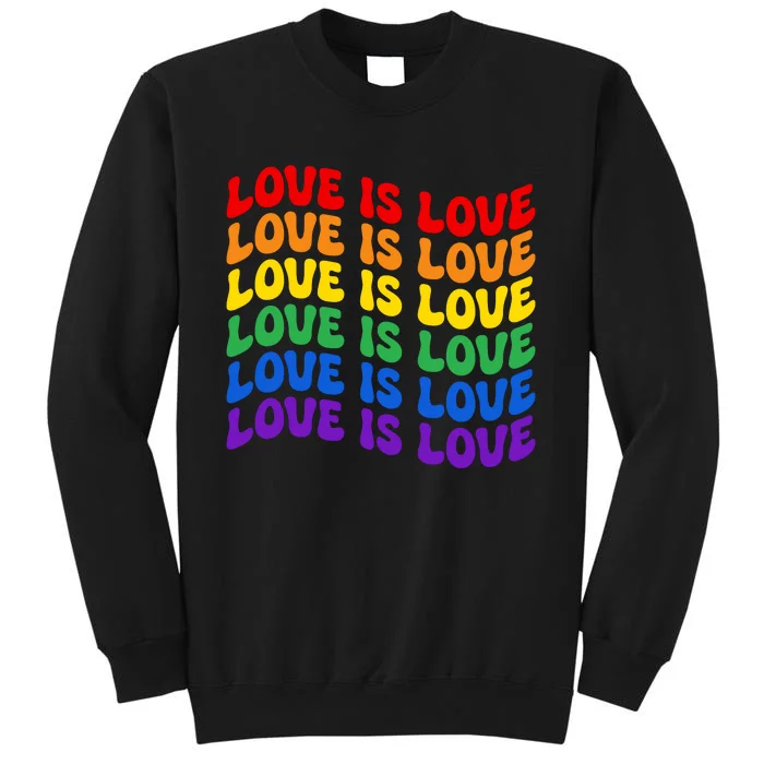 LGBT Retro Pride T Design Tall Sweatshirt