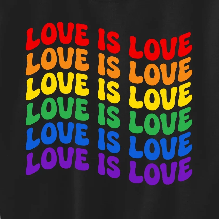 LGBT Retro Pride T Design Kids Sweatshirt