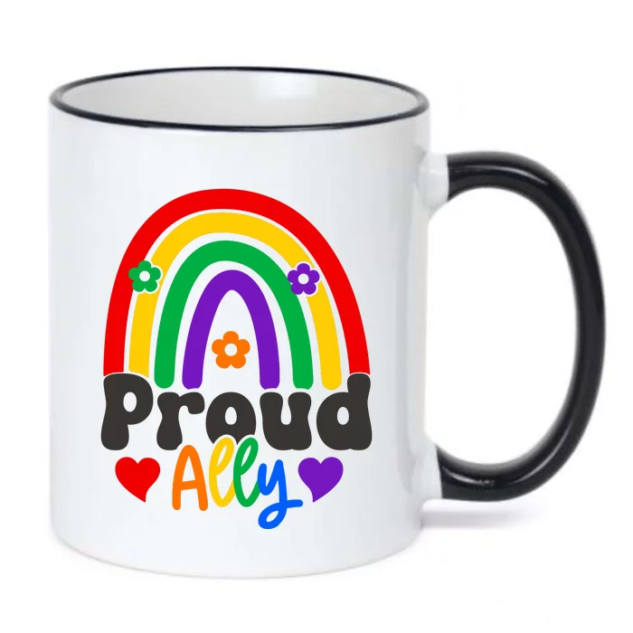 LGBT Retro Pride T Design Black Color Changing Mug