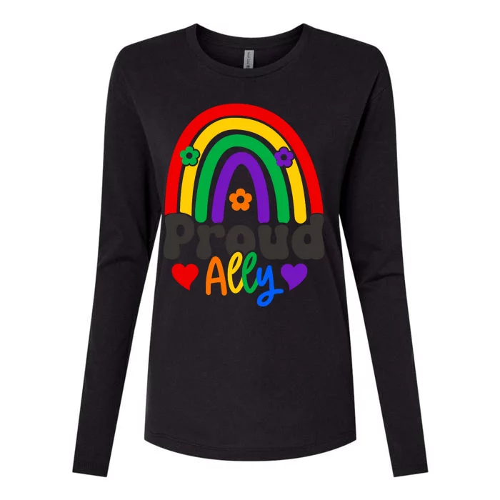 LGBT Retro Pride T Design Womens Cotton Relaxed Long Sleeve T-Shirt