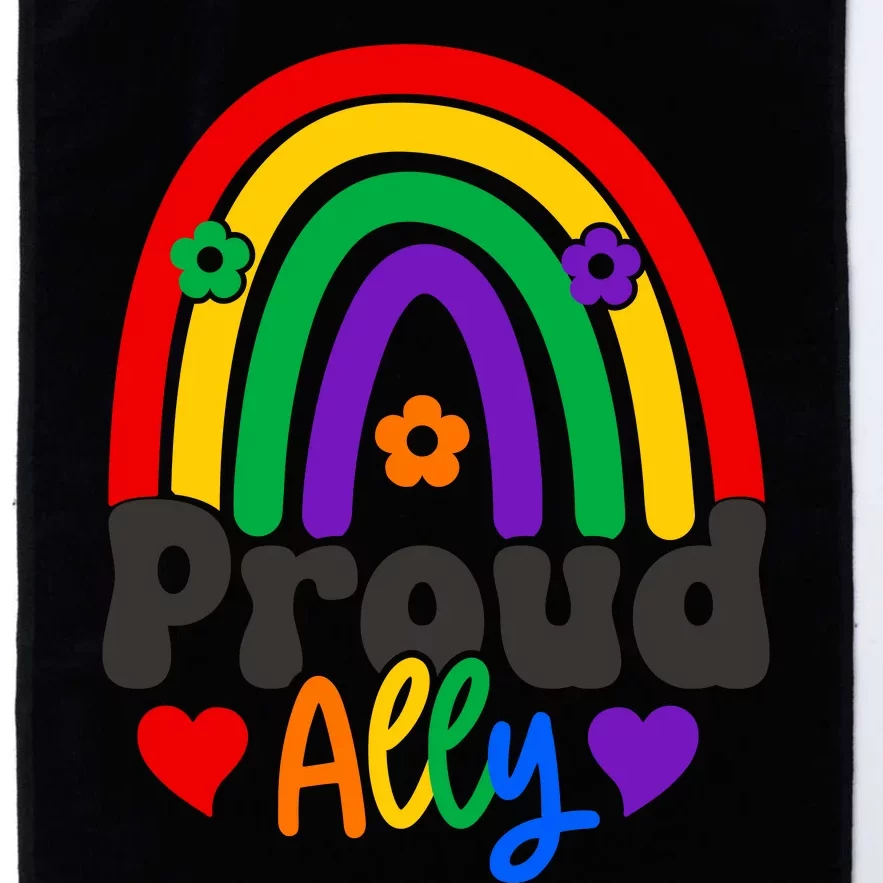 LGBT Retro Pride T Design Platinum Collection Golf Towel