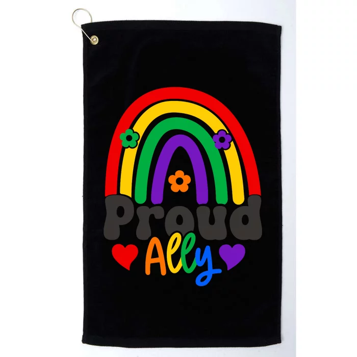 LGBT Retro Pride T Design Platinum Collection Golf Towel