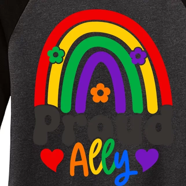 LGBT Retro Pride T Design Women's Tri-Blend 3/4-Sleeve Raglan Shirt