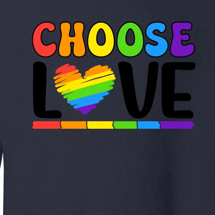 LGBT Retro Pride T Design Toddler Sweatshirt