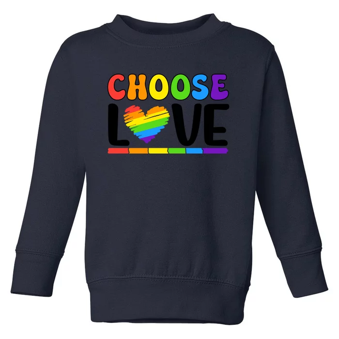 LGBT Retro Pride T Design Toddler Sweatshirt