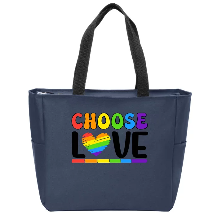 LGBT Retro Pride T Design Zip Tote Bag