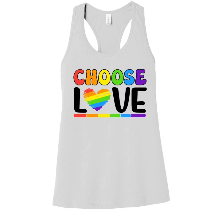 LGBT Retro Pride T Design Women's Racerback Tank