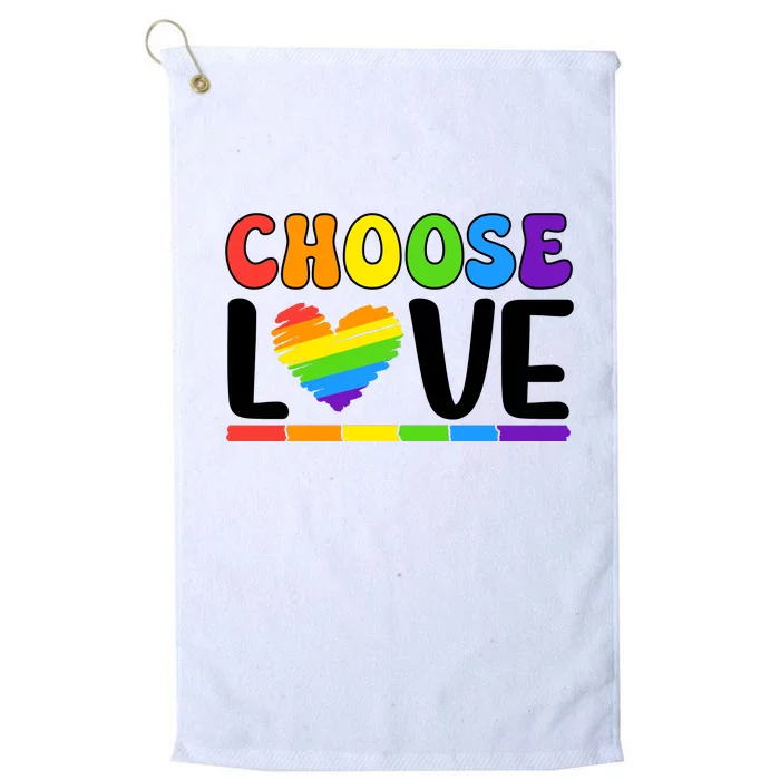 LGBT Retro Pride T Design Platinum Collection Golf Towel